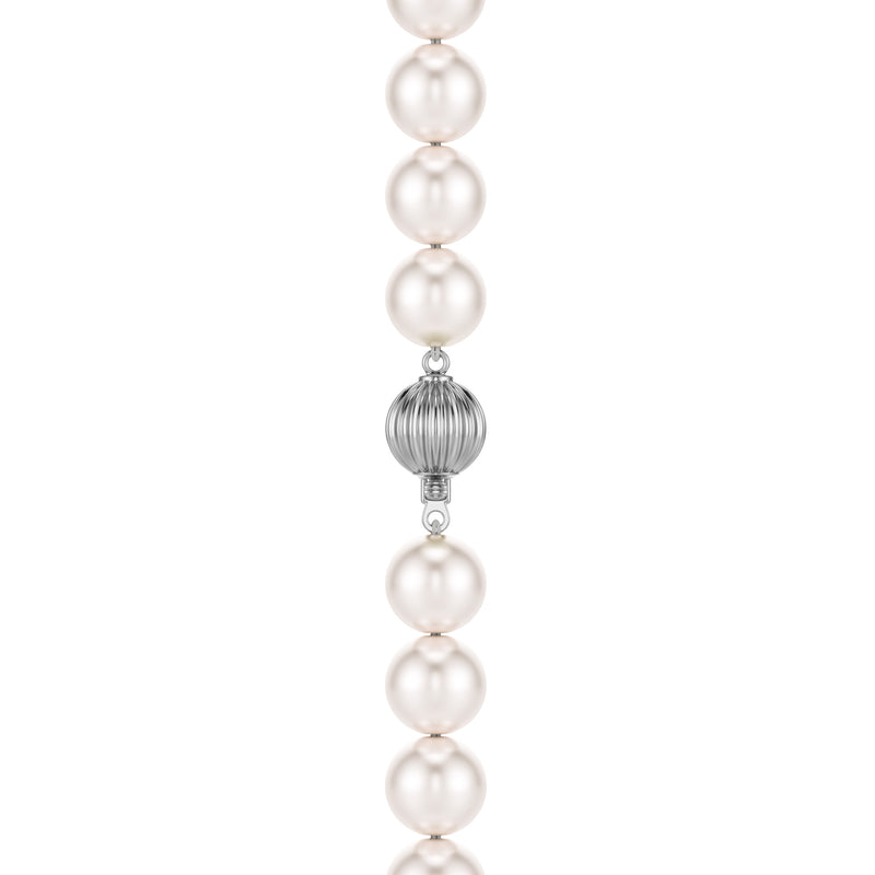 Swati | White Gold Akoya Pearl Necklace