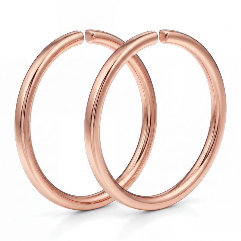 Saral | 18k Rose Gold Nose Hoop