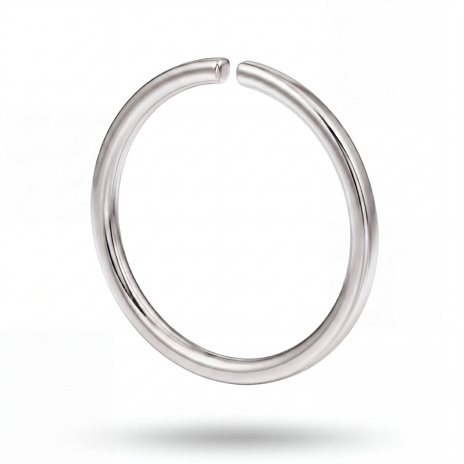 Saral | 18k White Gold Nose Hoop