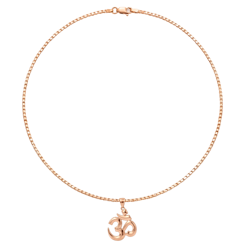 Pranav | Rose Gold Om Pendant