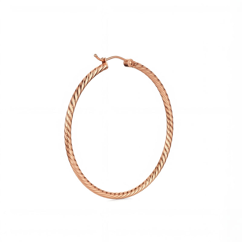 Preyasi | Rose Gold Hoop Earrings