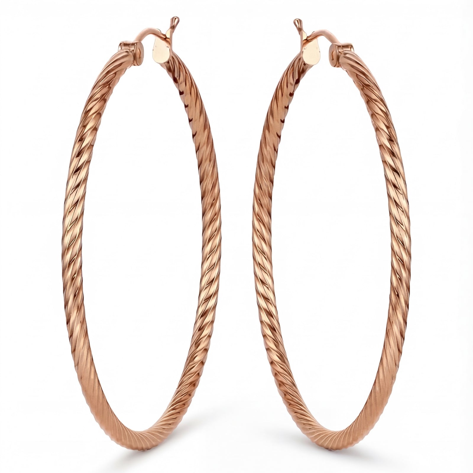 Preyasi | Rose Gold Hoop Earrings