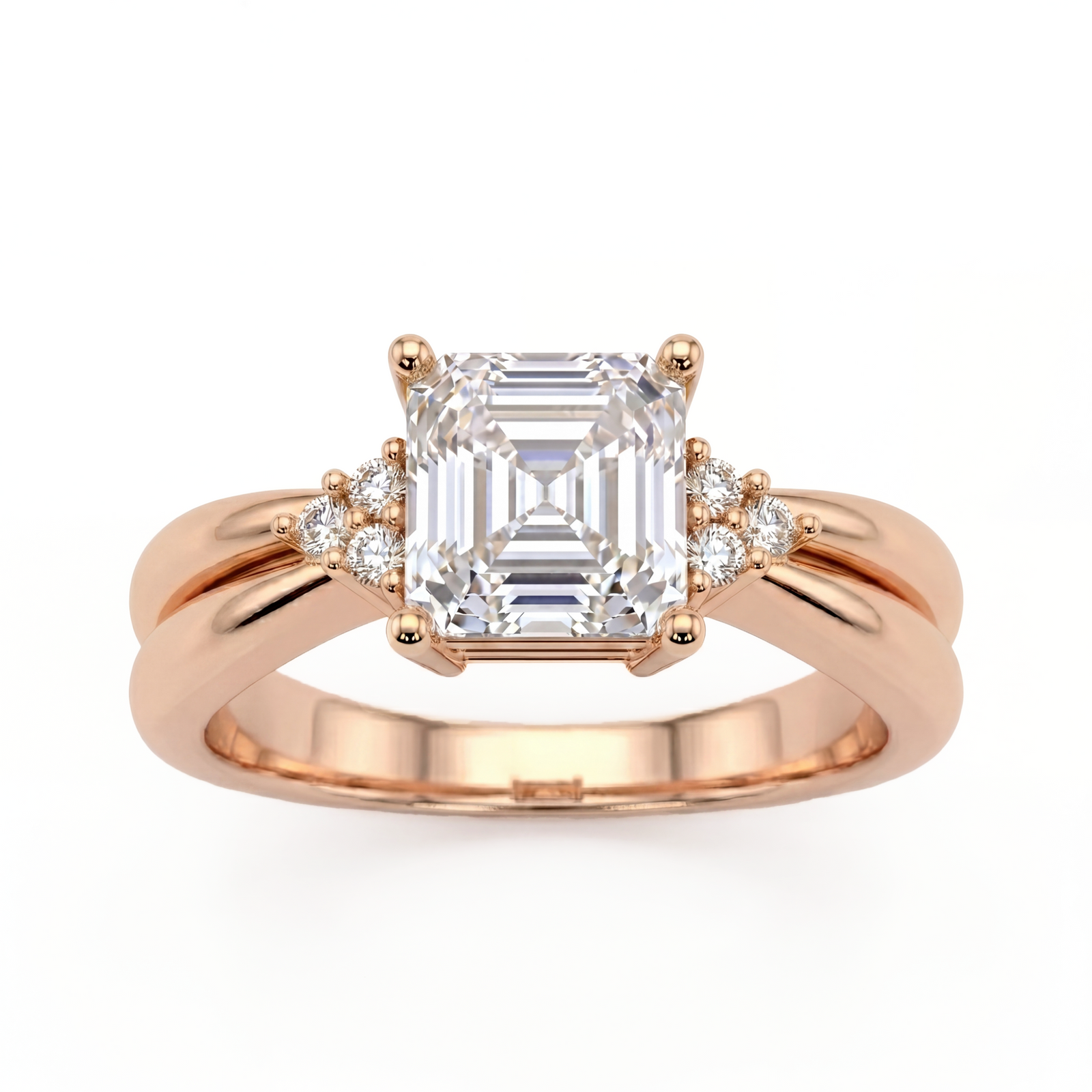 Roy Custom | Princess Cut Rose Gold Diamond Engagement Ring