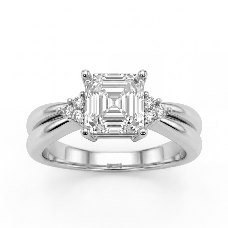 Roy Custom | Princess Cut Platinum Diamond Engagement Ring
