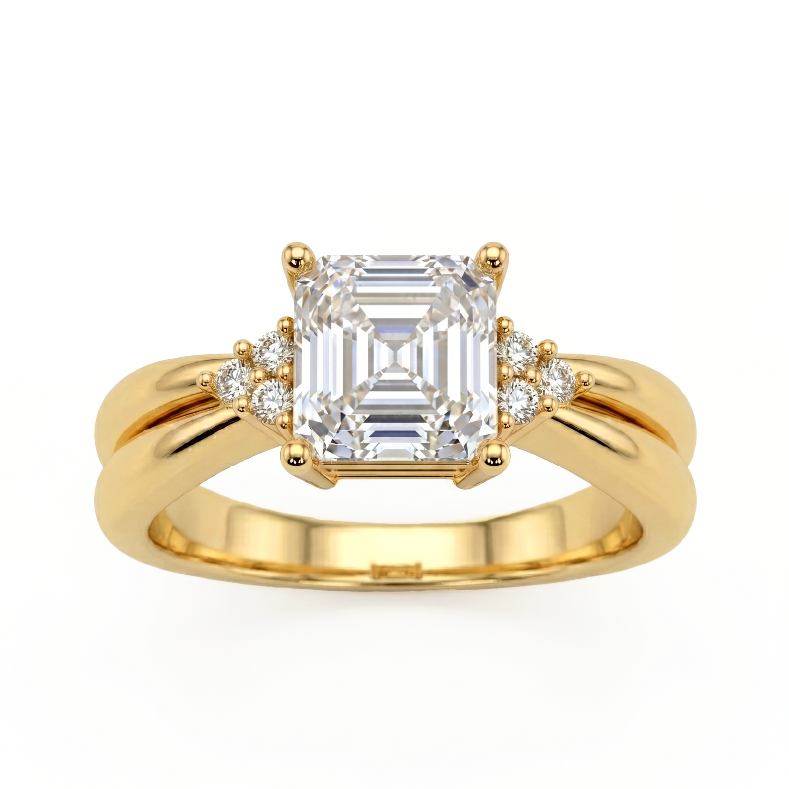 Roy Custom | Princess Cut Gold Diamond Engagement Ring