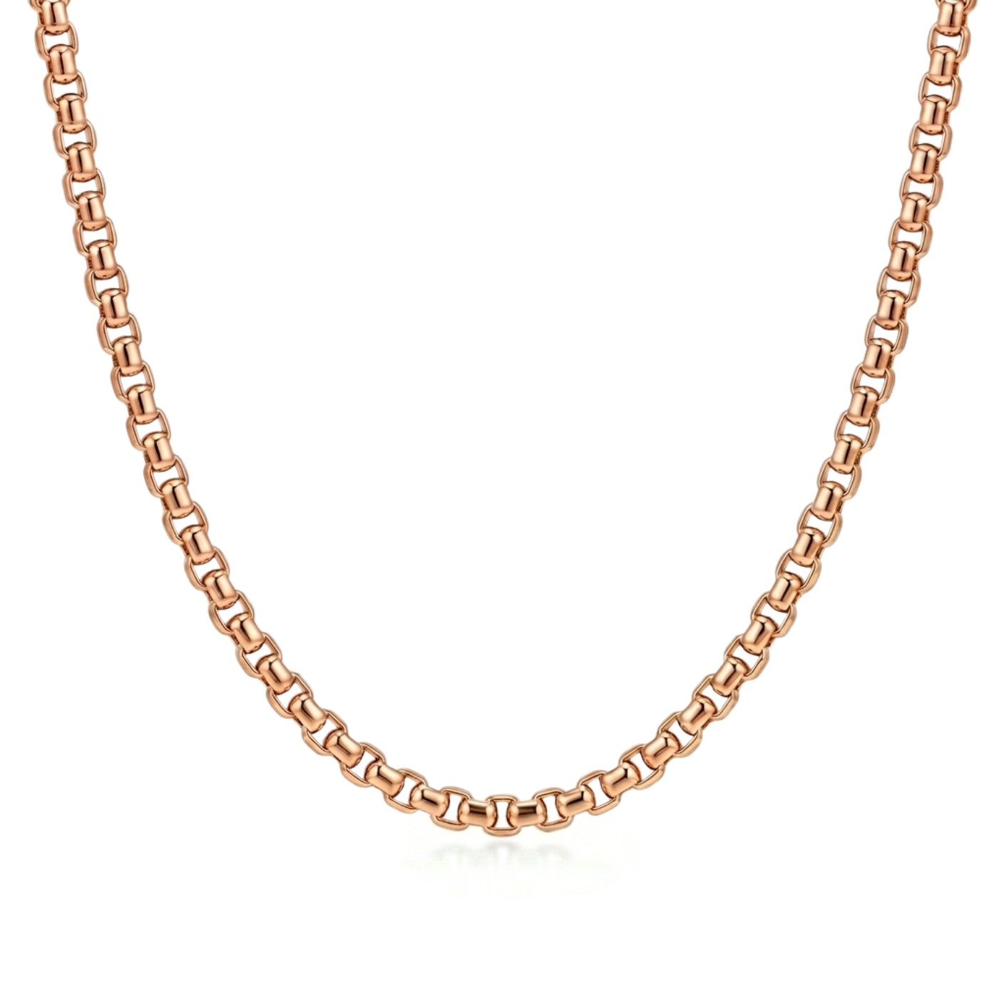Atoot | Rose Gold Round Box Chain