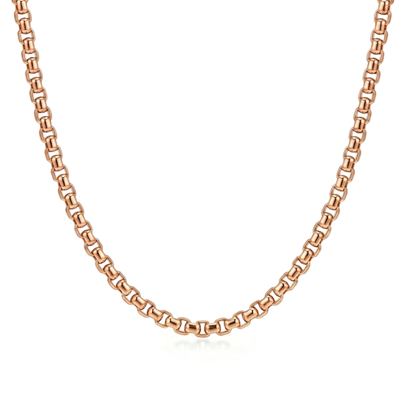 Atoot | Rose Gold Round Box Chain