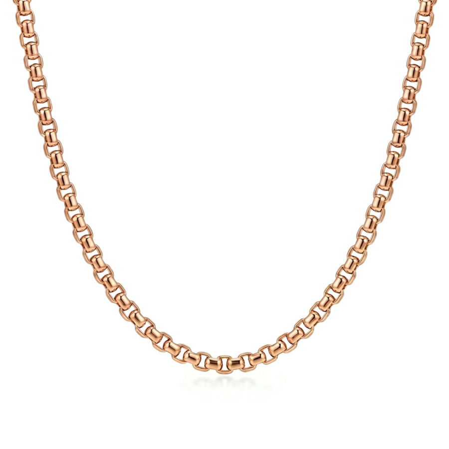 Atoot | Rose Gold Round Box Chain