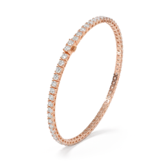 Dhoni | Rose Gold Diamond Tennis Bracelet
