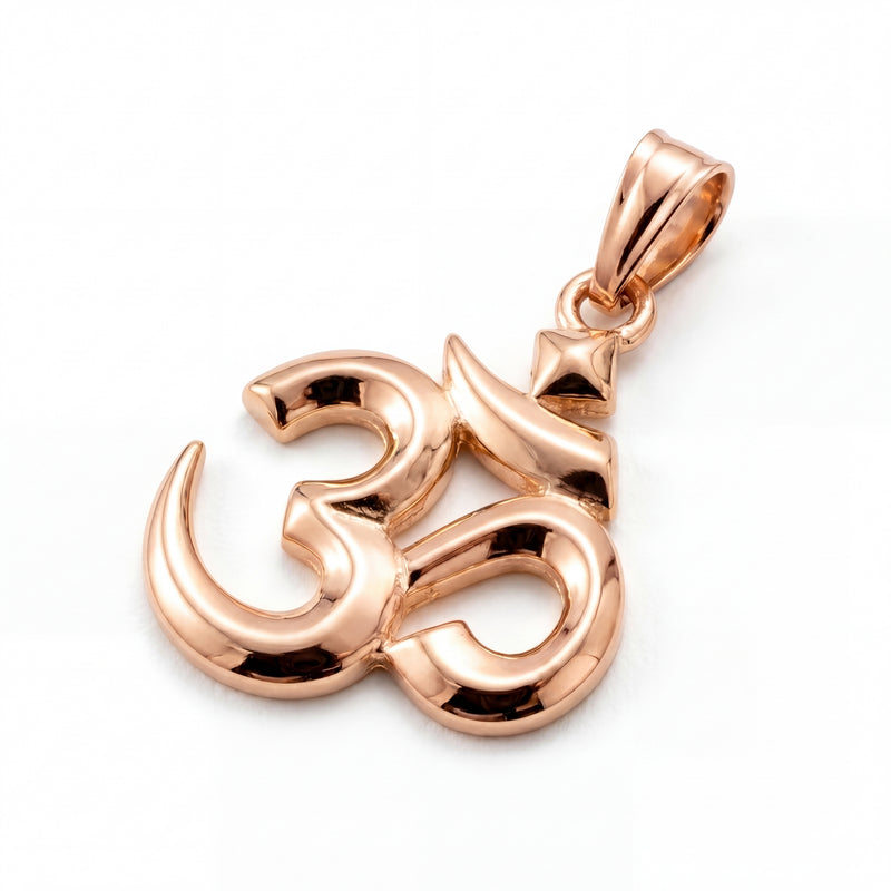 Pranav | Rose Gold Om Pendant