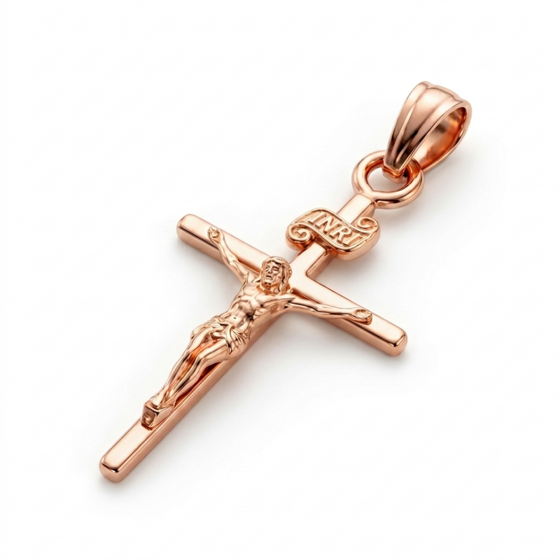 Masiha | Rose Gold Crucifix Pendant