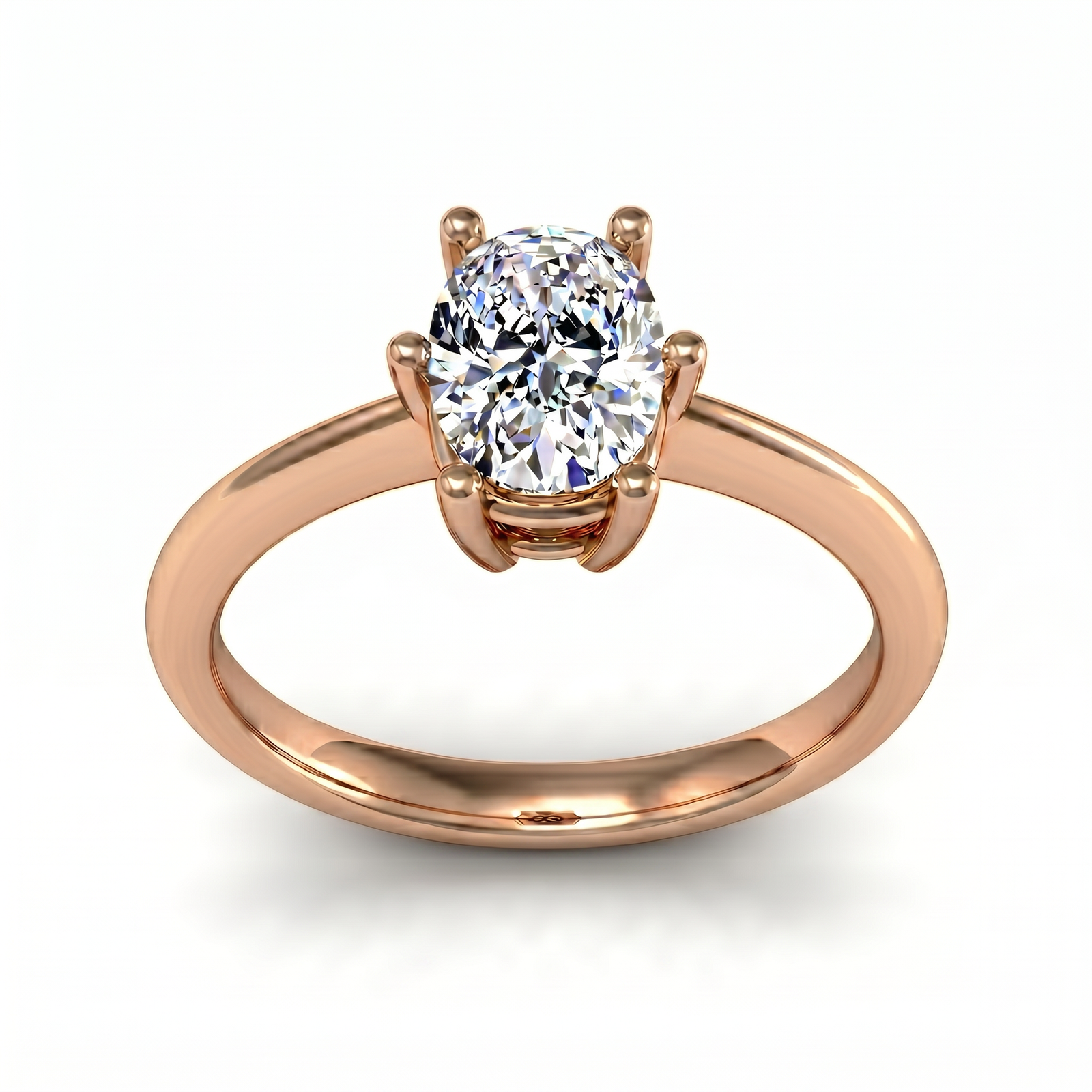 Roy Custom | Cushion Cut Rose Gold Diamond Engagement Ring