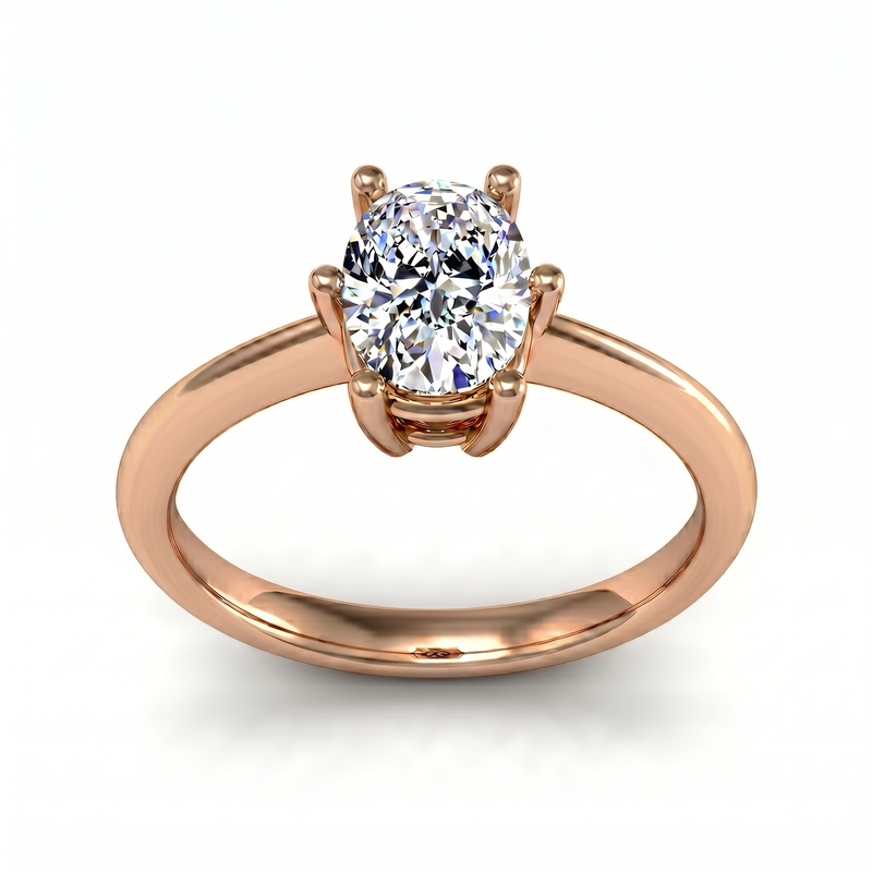 Roy Custom | Cushion Cut Rose Gold Diamond Engagement Ring