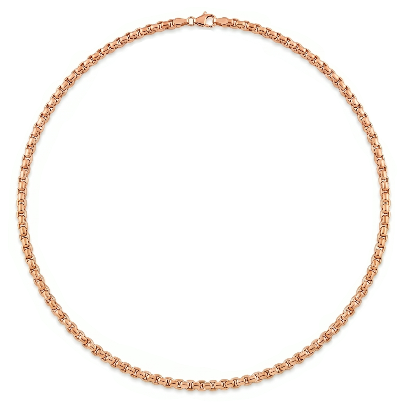 Atoot | Rose Gold Round Box Chain
