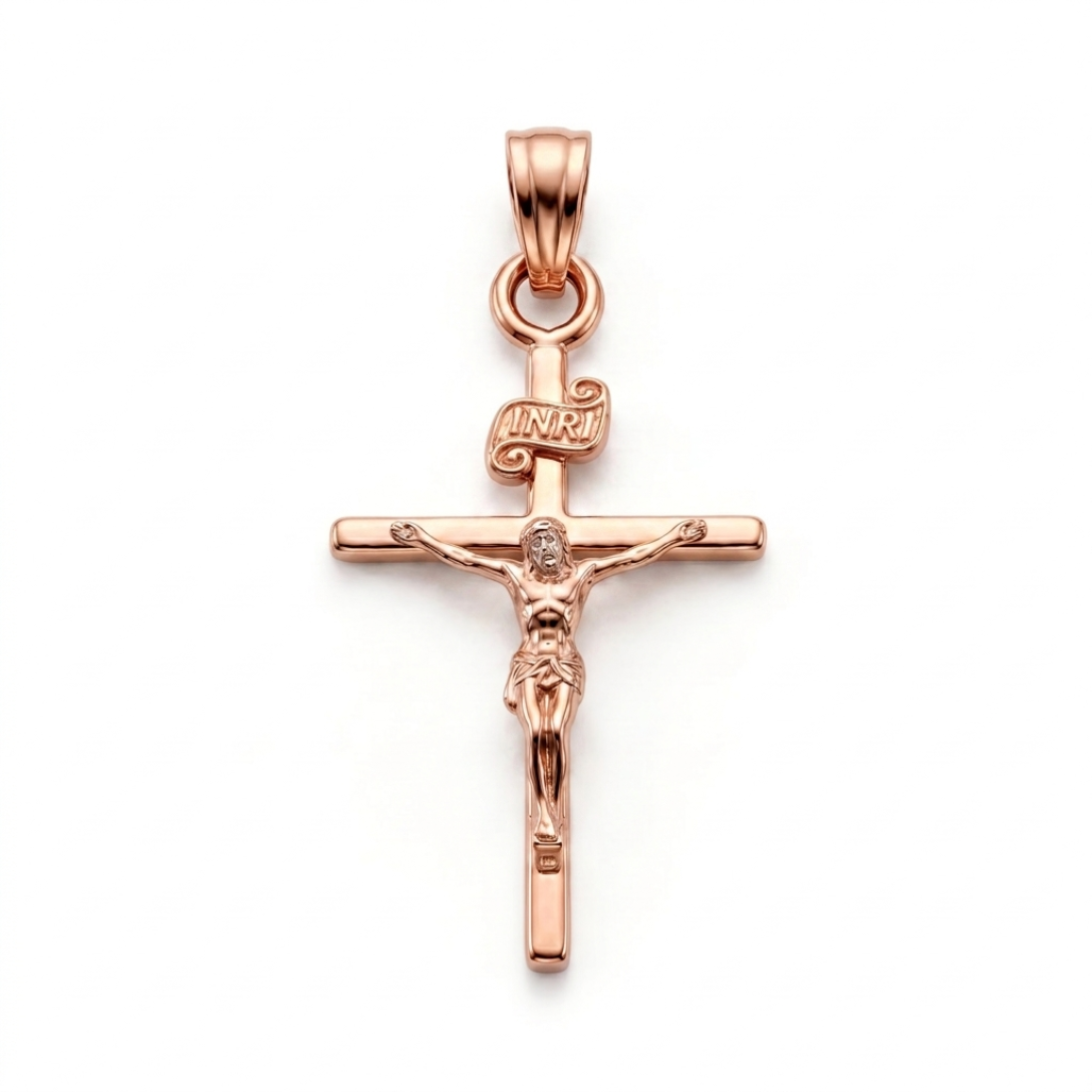 Masiha | Rose Gold Crucifix Pendant