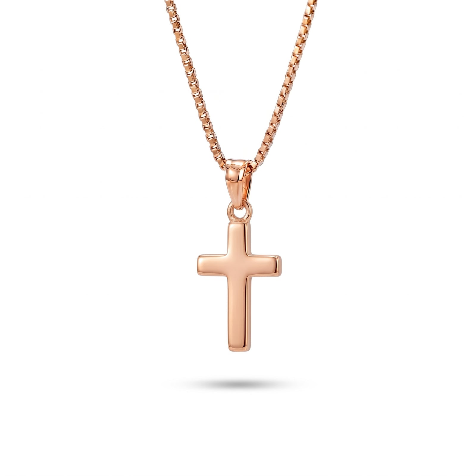Rai | Small Rose Gold Cross Pendant