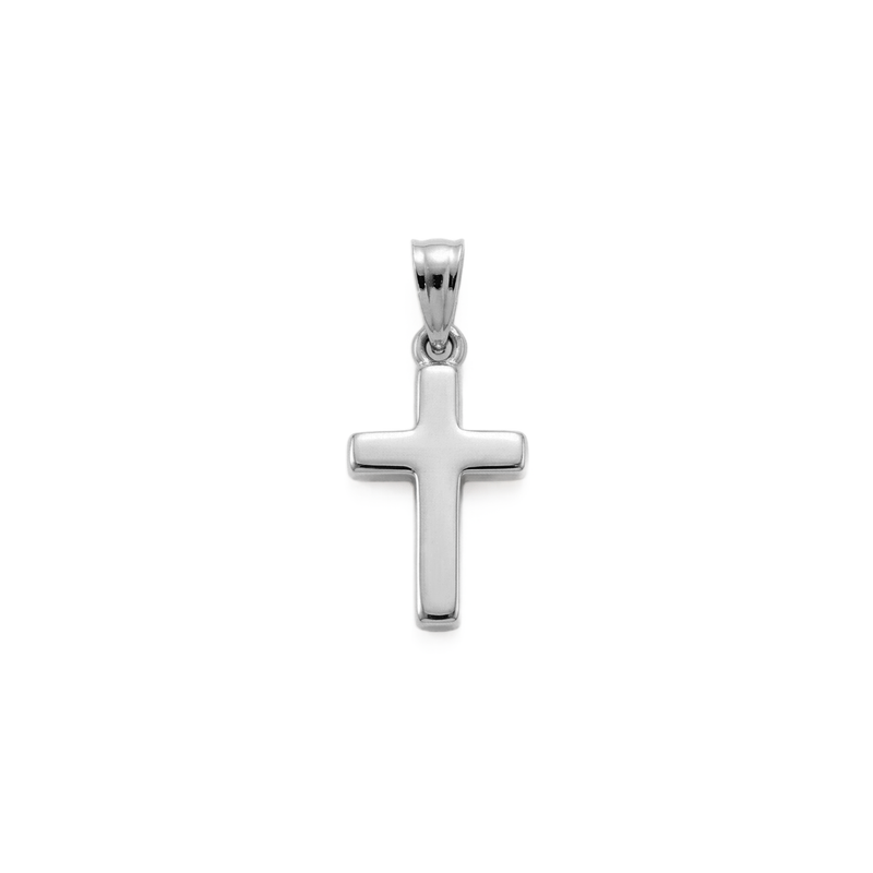 Rai | Small White Gold Cross Pendant