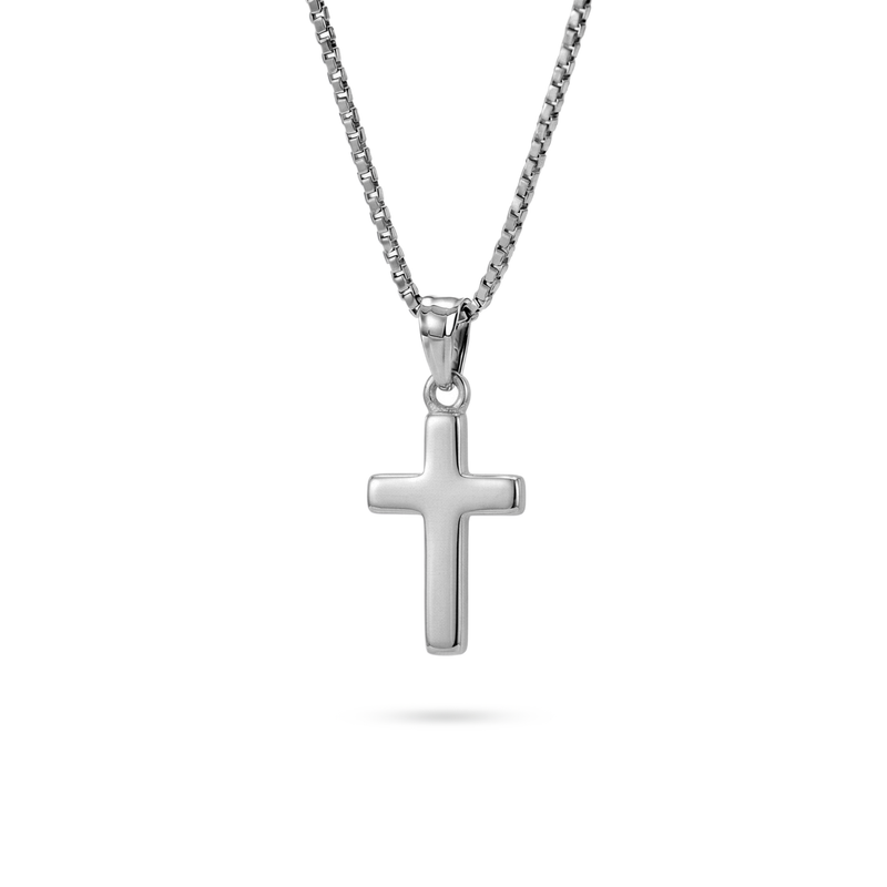 Rai | Small White Gold Cross Pendant
