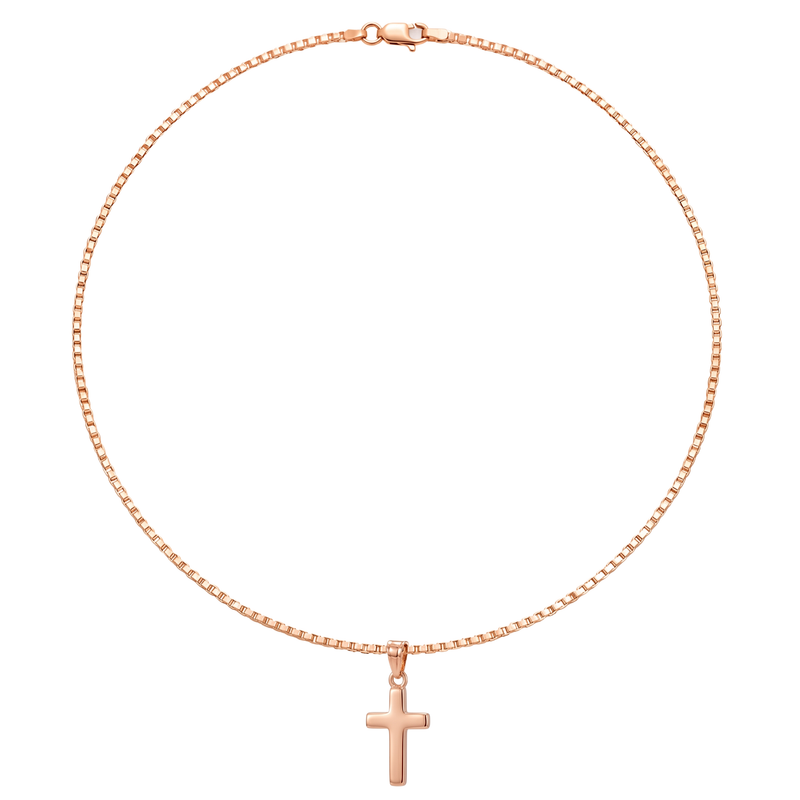 Rai | Small Rose Gold Cross Pendant