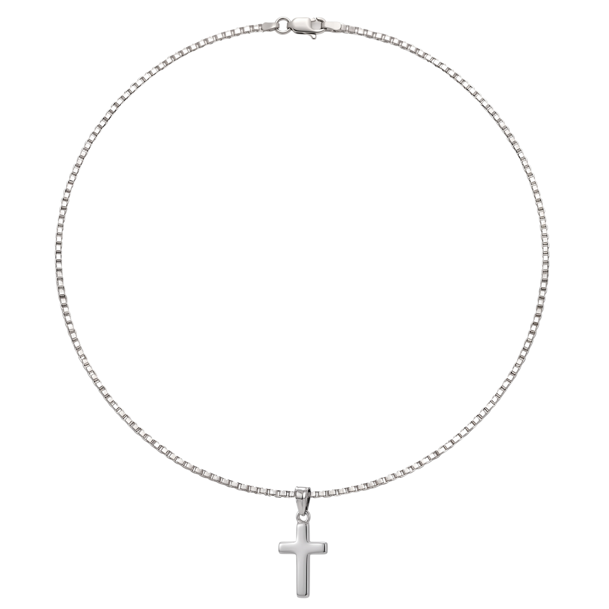 Rai | Small White Gold Cross Pendant