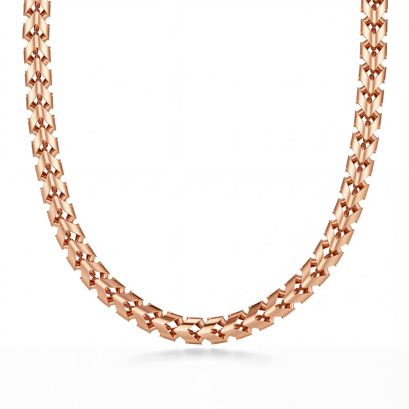 Raina | Rose Gold Franco Chain