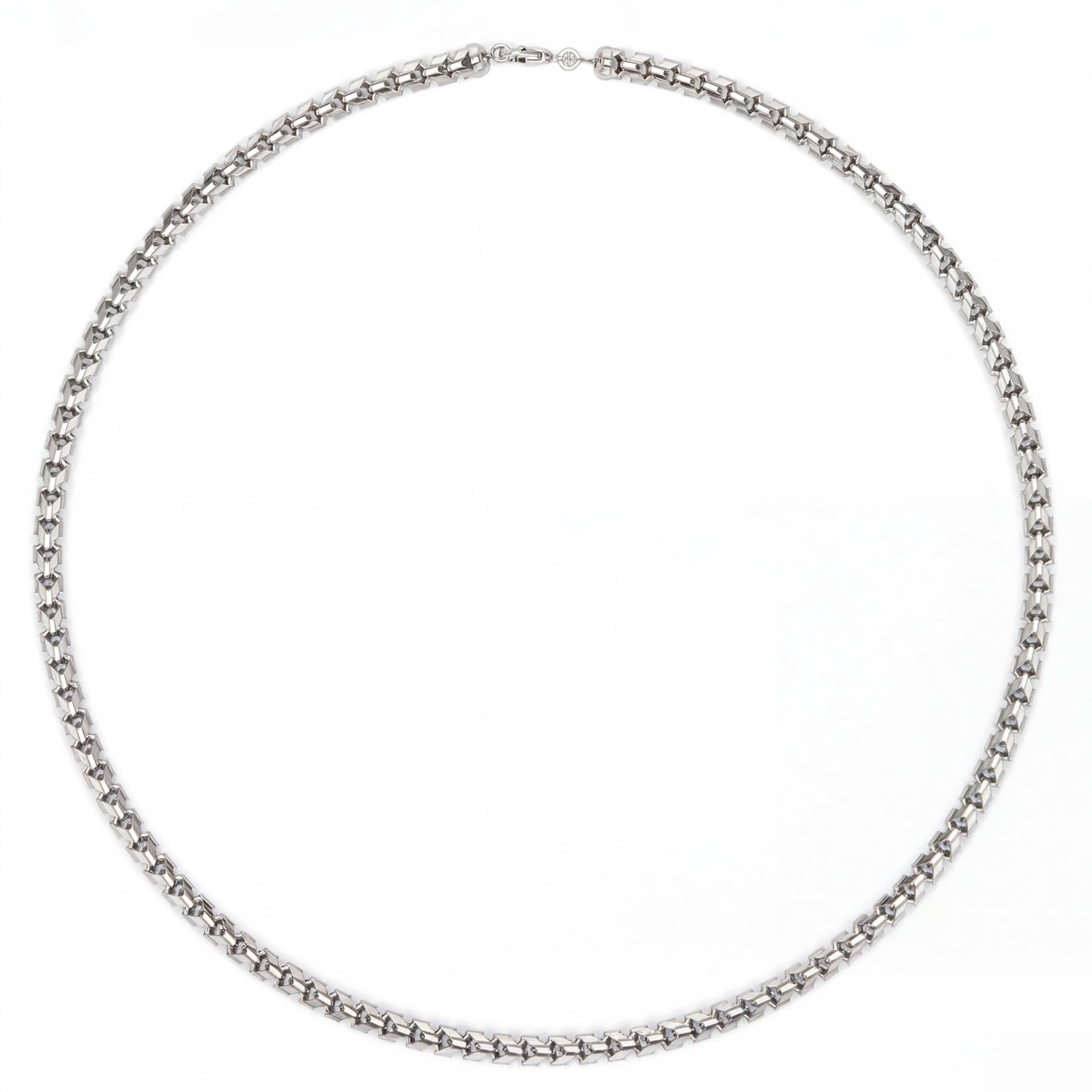 Raina | White Gold Franco Chain