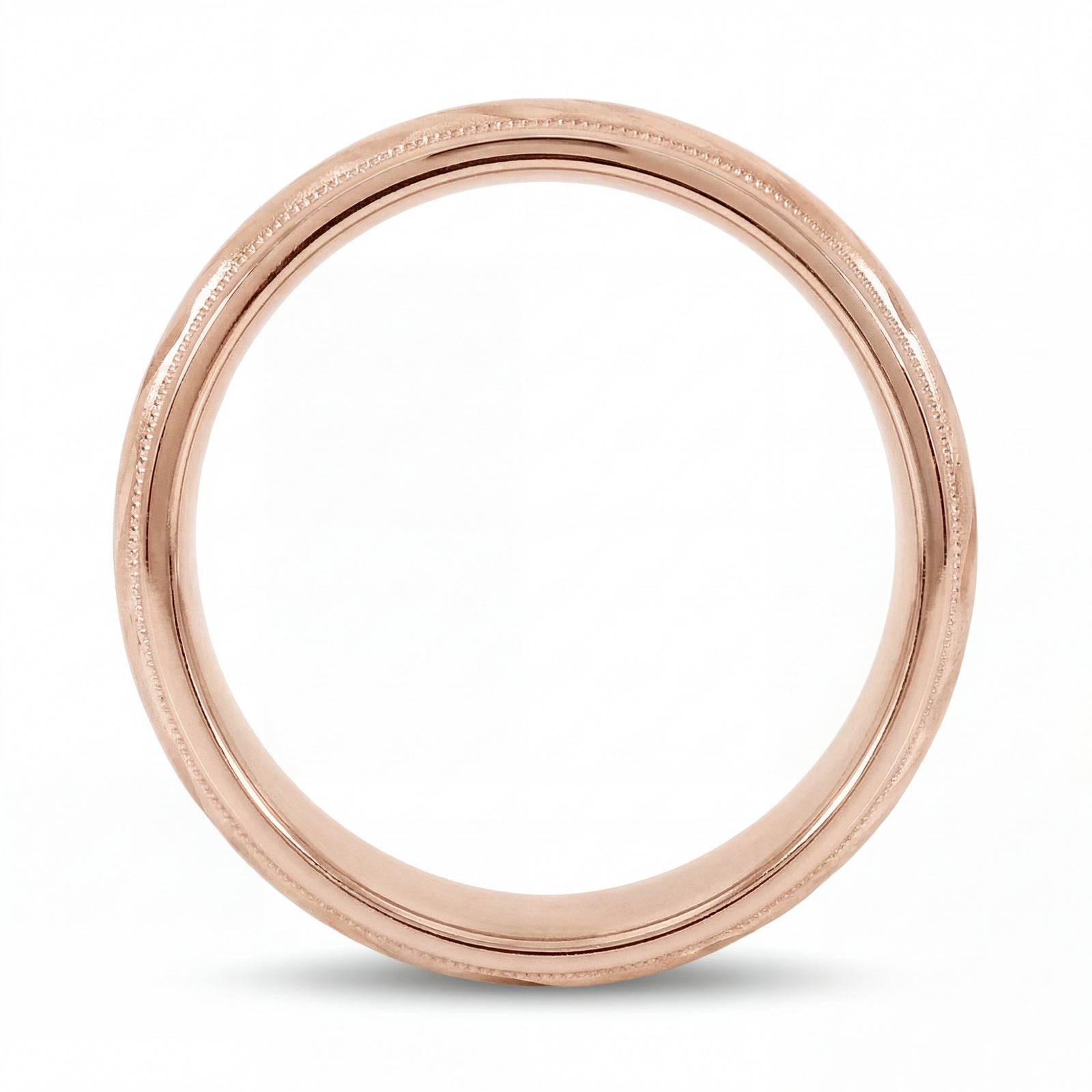 Fasal | Men's Rose Gold Wedding Band, Wheat
