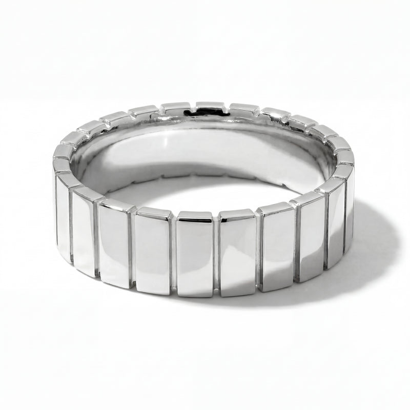 Taal | Men's White Gold Wedding Band