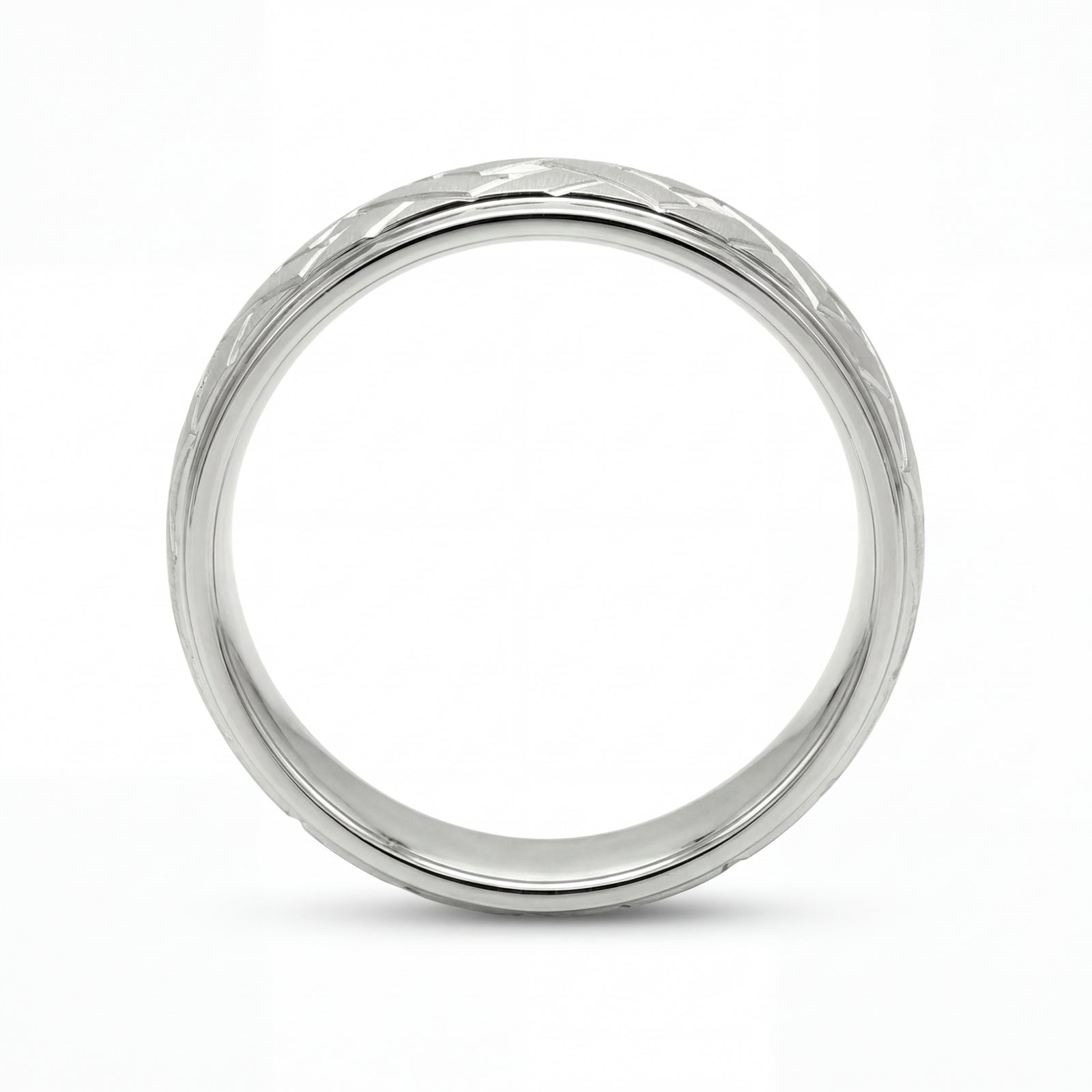 Bandhan | Men's Platinum Wedding Band, Woven
