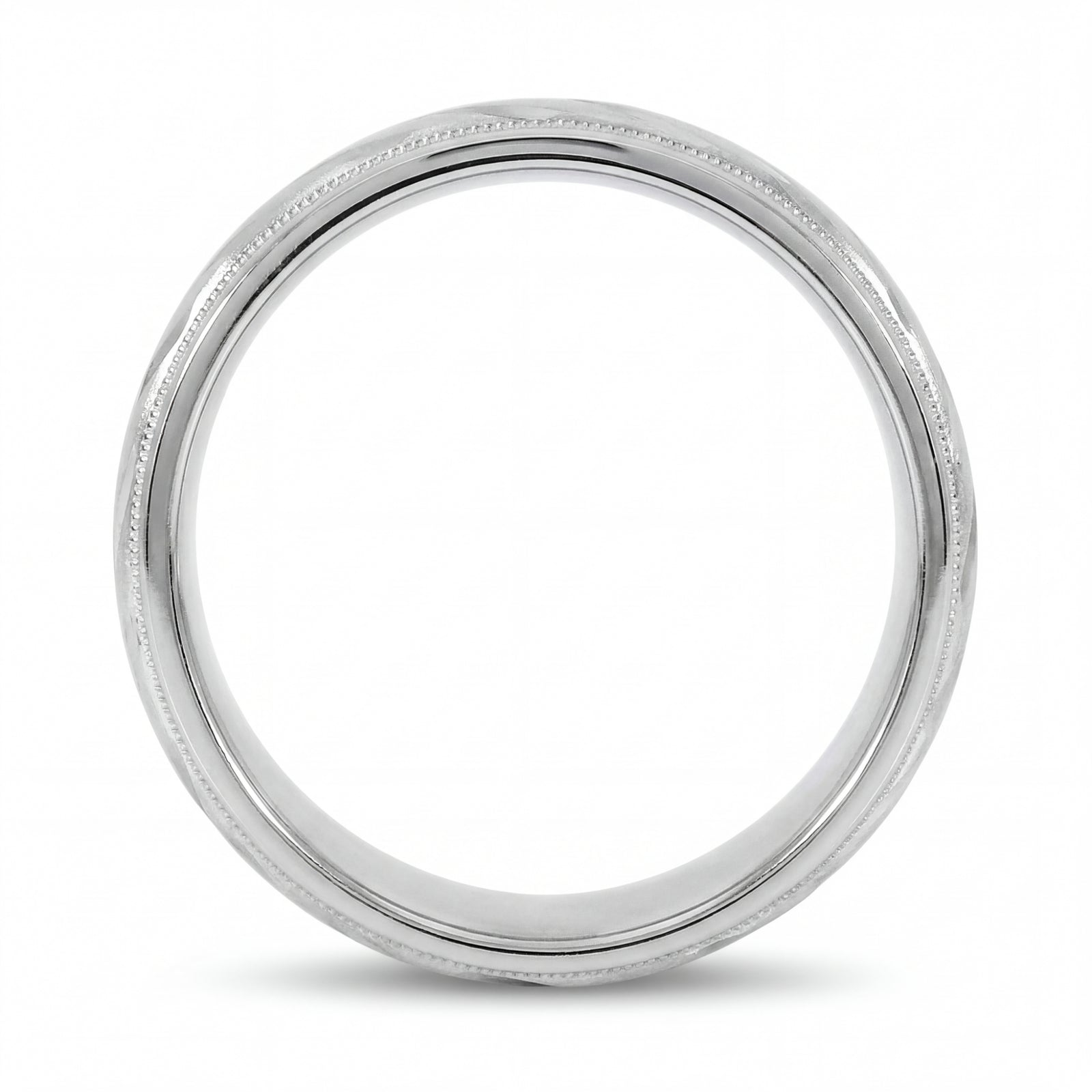 Fasal | Men's Platinum Wedding Band, Wheat