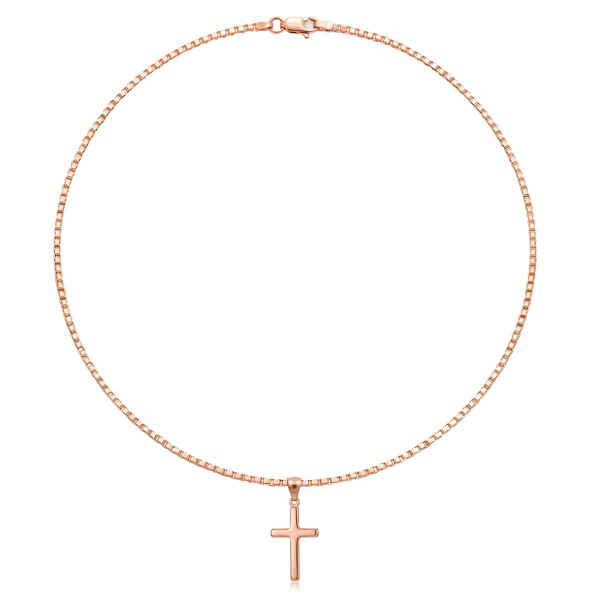 Salib | Classic Rose Gold Cross Pendant