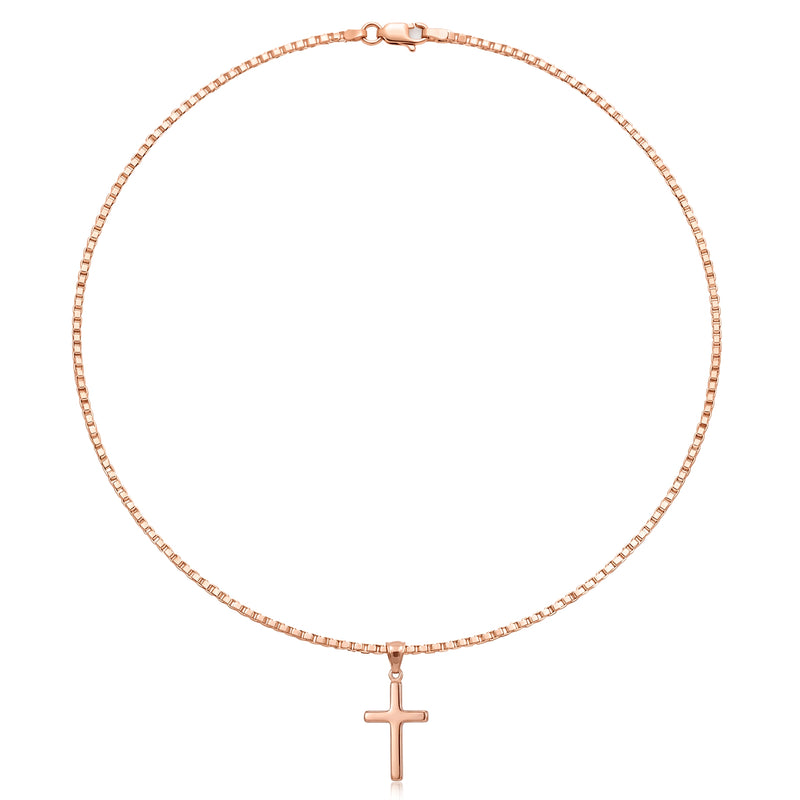 Salib | Classic Rose Gold Cross Pendant