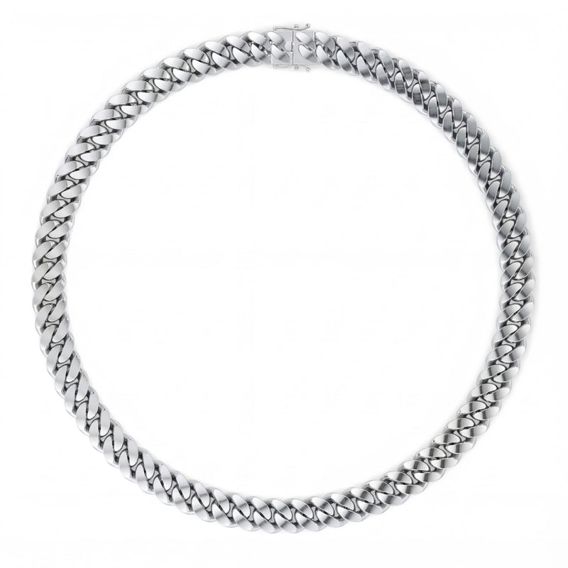 Shakti | White Gold Cuban Link Chain