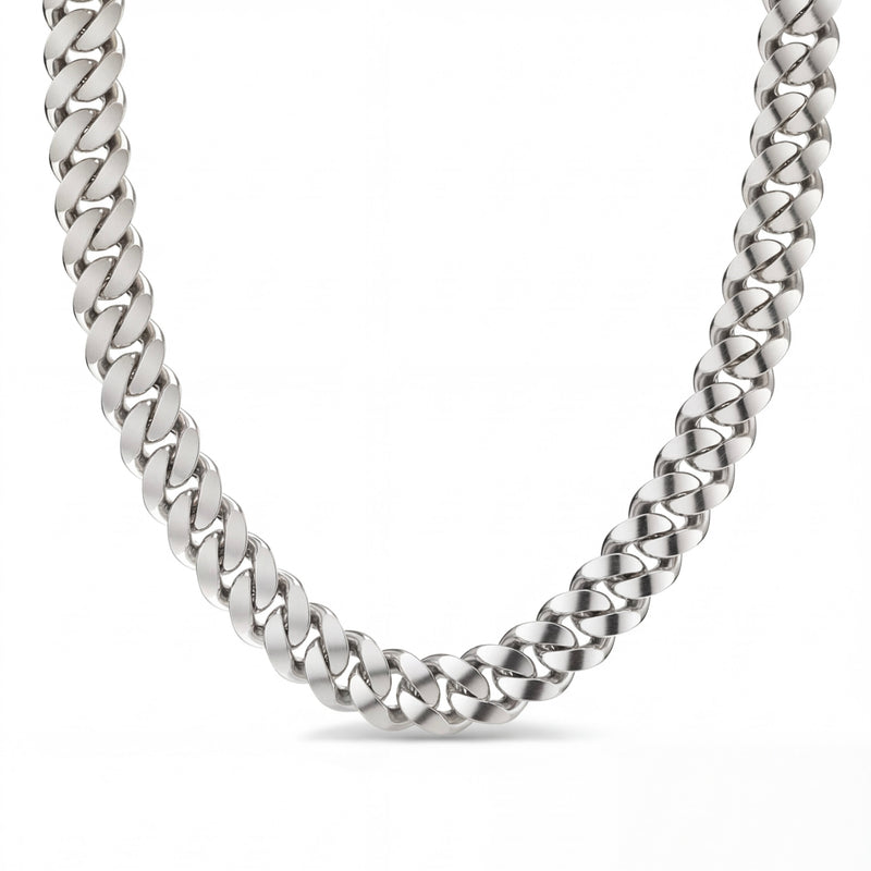 Shakti | White Gold Cuban Link Chain