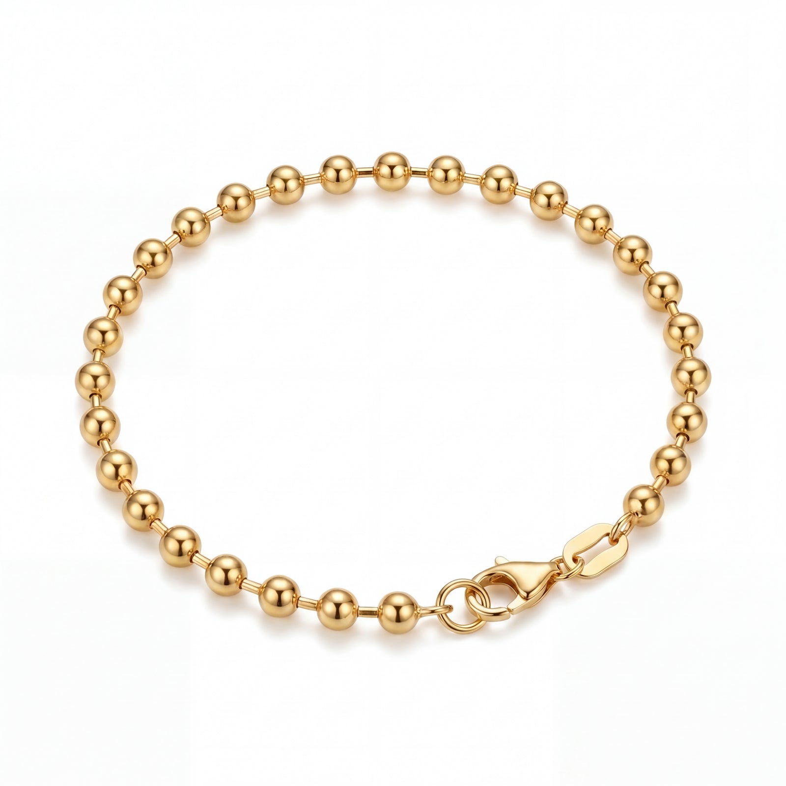 Sharmana | Gold Ball Chain Anklet