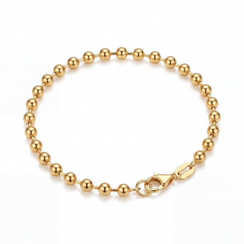 Sharmana | Gold Ball Chain Anklet