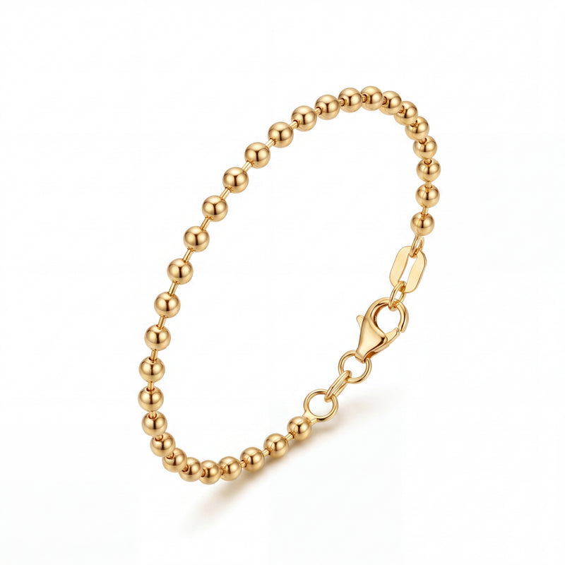 Sharmana | Gold Ball Chain Anklet