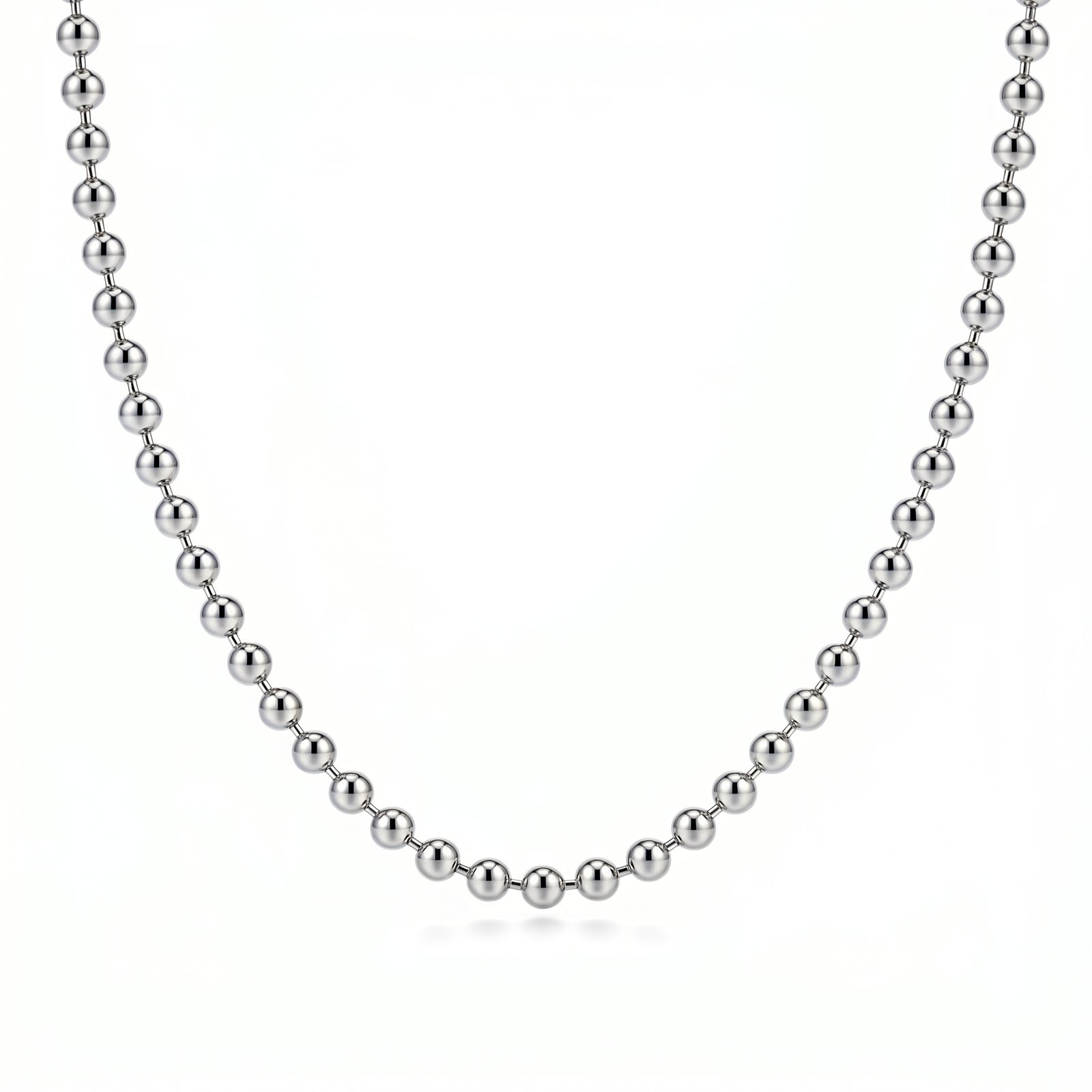 Sharmana | White Gold Ball Chain