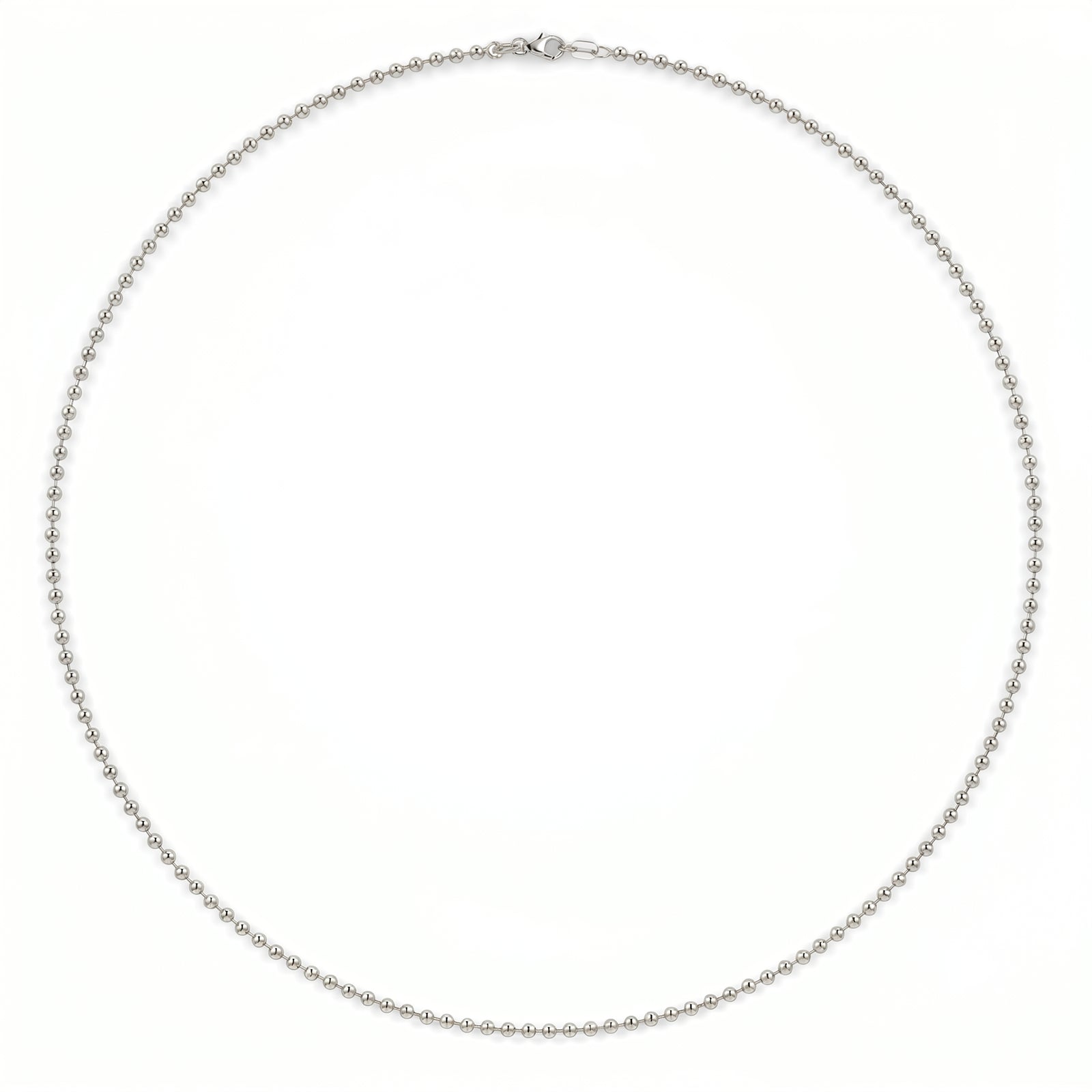Sharmana | White Gold Ball Chain