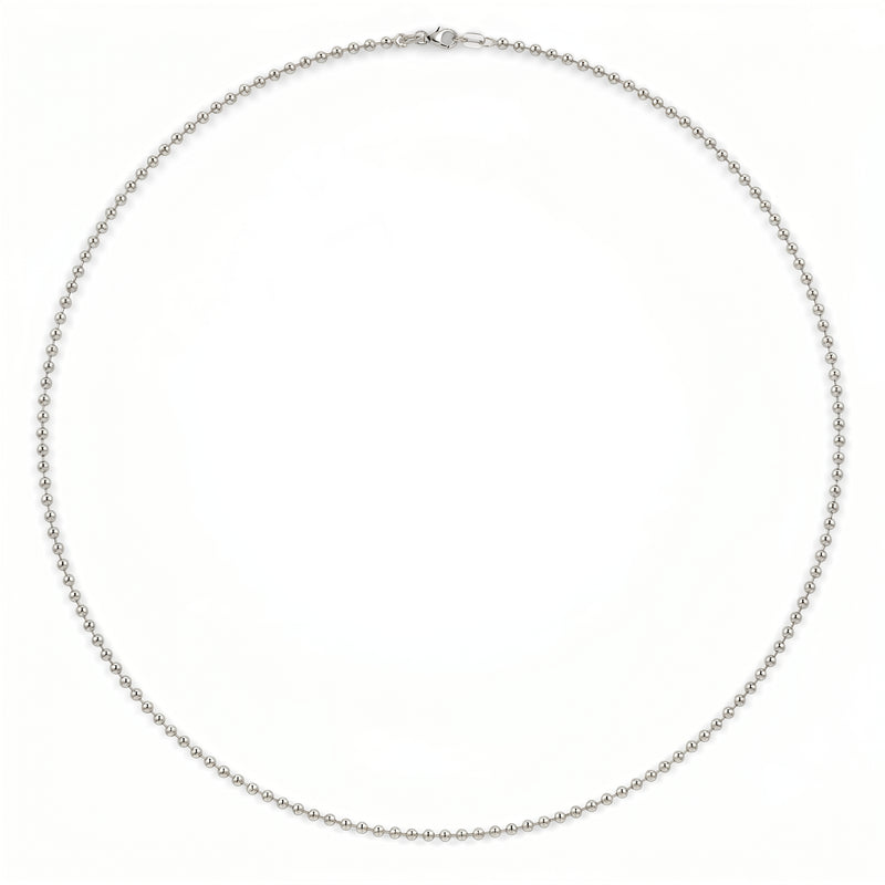 Sharmana | White Gold Ball Chain