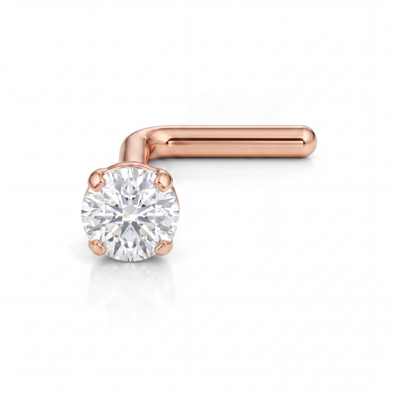 Sookshm | 18k Rose Gold VVS Diamond Nose Stud