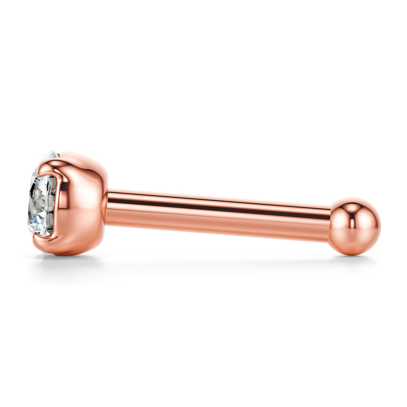 Shabnam | 18k Rose Gold VVS Diamond Nose Stud