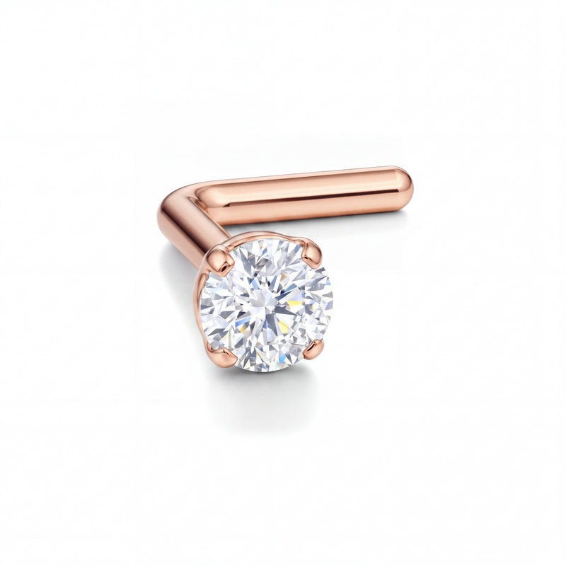 Sookshm | 18k Rose Gold VVS Diamond Nose Stud