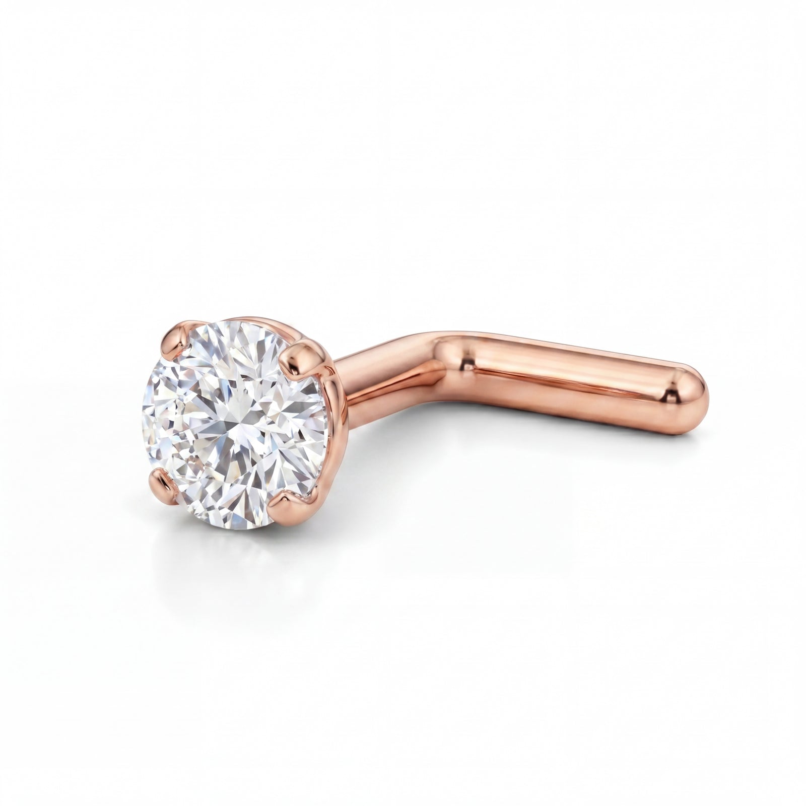 Sookshm | 18k Rose Gold VVS Diamond Nose Stud