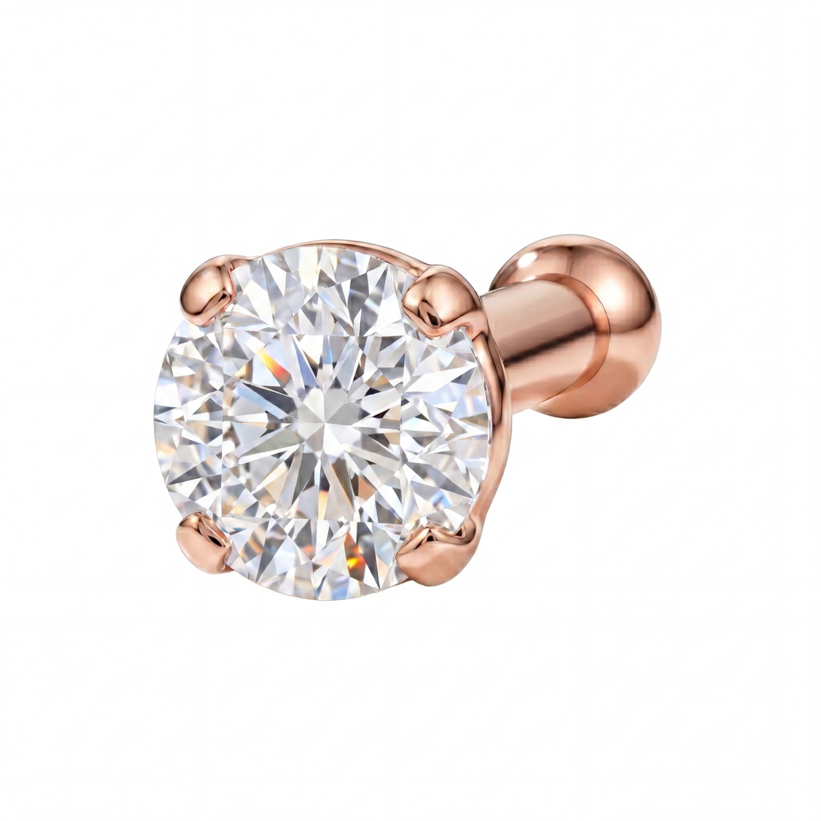 Shabnam | 18k Rose Gold VVS Diamond Nose Stud