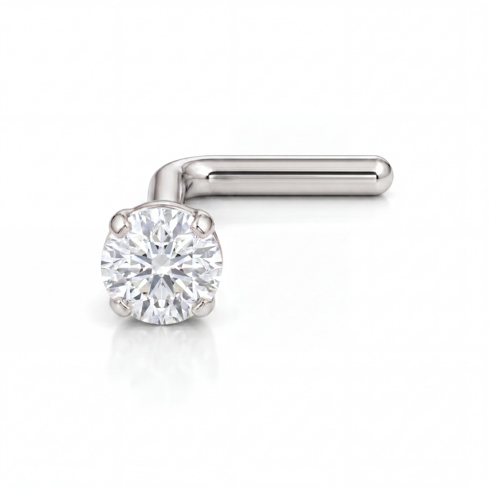 Sookshm | 18k White Gold VVS Diamond Nose Stud