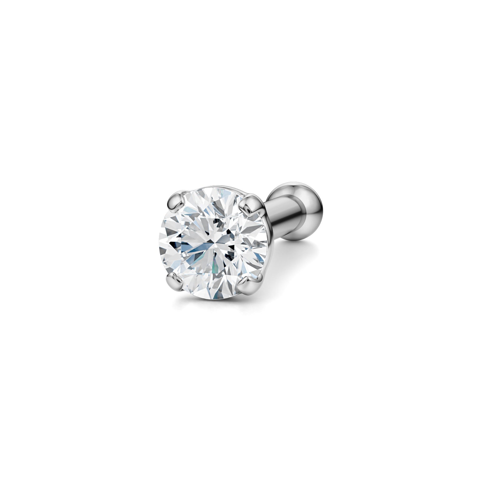 Shabnam | 18k White Gold VVS Diamond Nose Stud