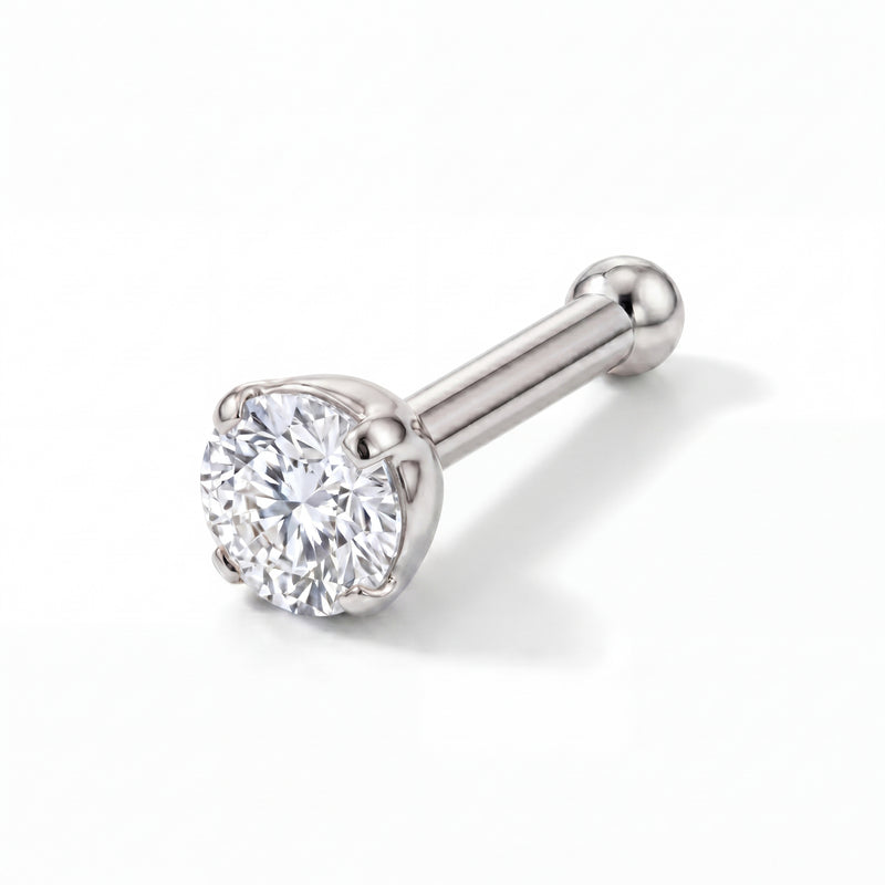 Shabnam | 18k White Gold VVS Diamond Nose Stud