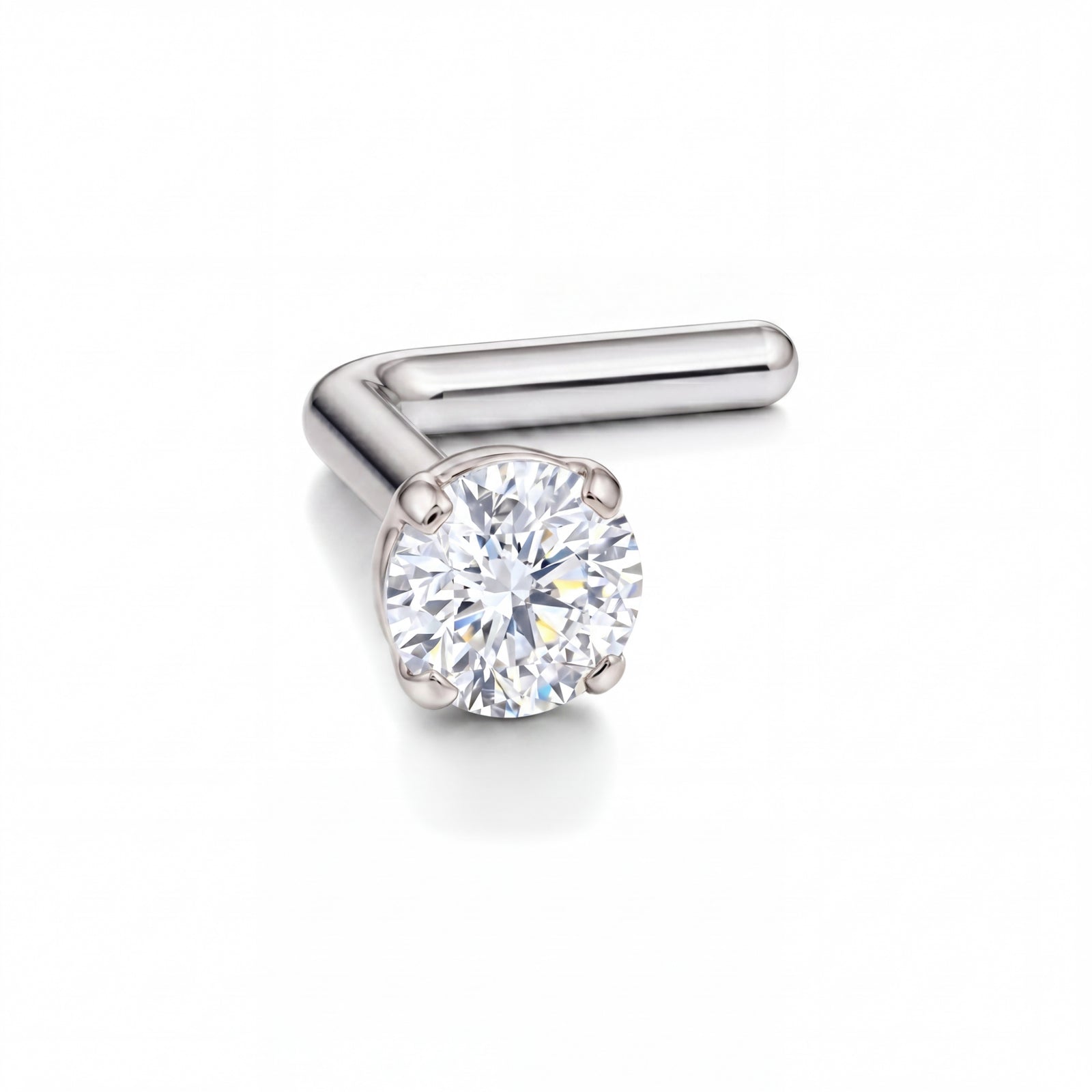 Sookshm | 18k White Gold VVS Diamond Nose Stud