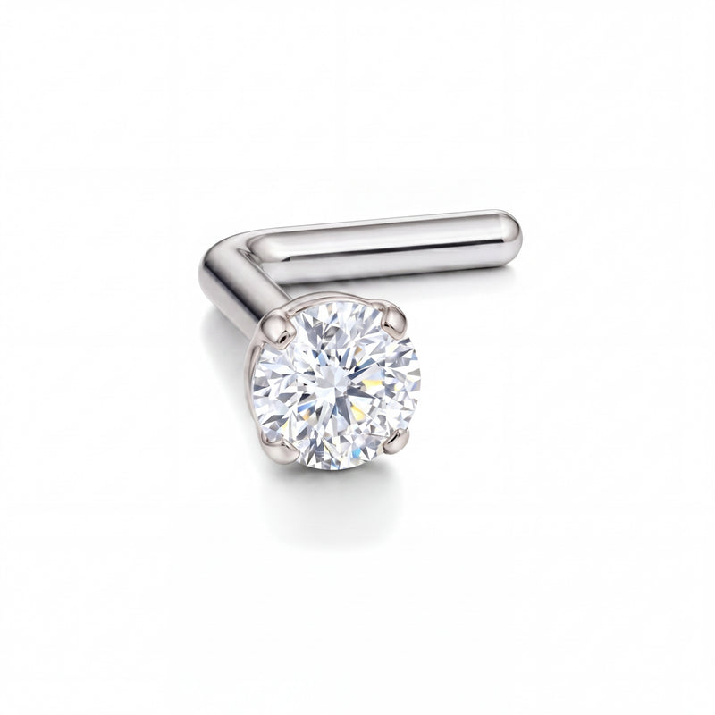 Sookshm | 18k White Gold VVS Diamond Nose Stud